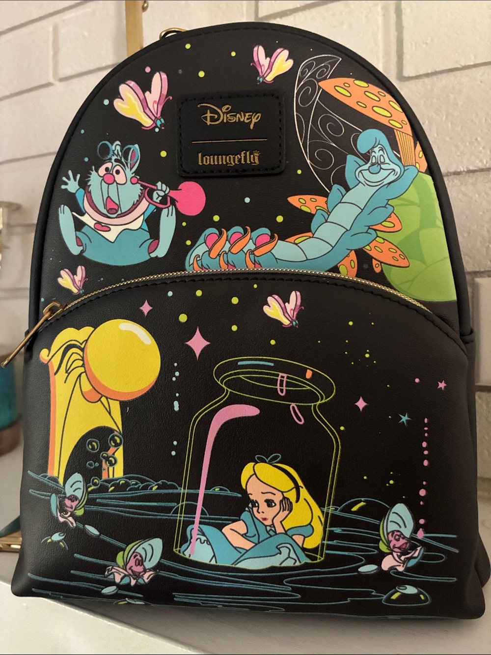 Disney x Loungefly Alice Psychedelic Mini Backpack